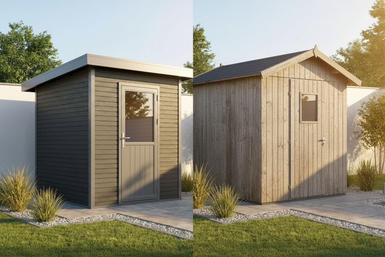 Warum ein WPC Gartenhaus die bessere Wahl ist – Holz im ehrlichen Vergleich