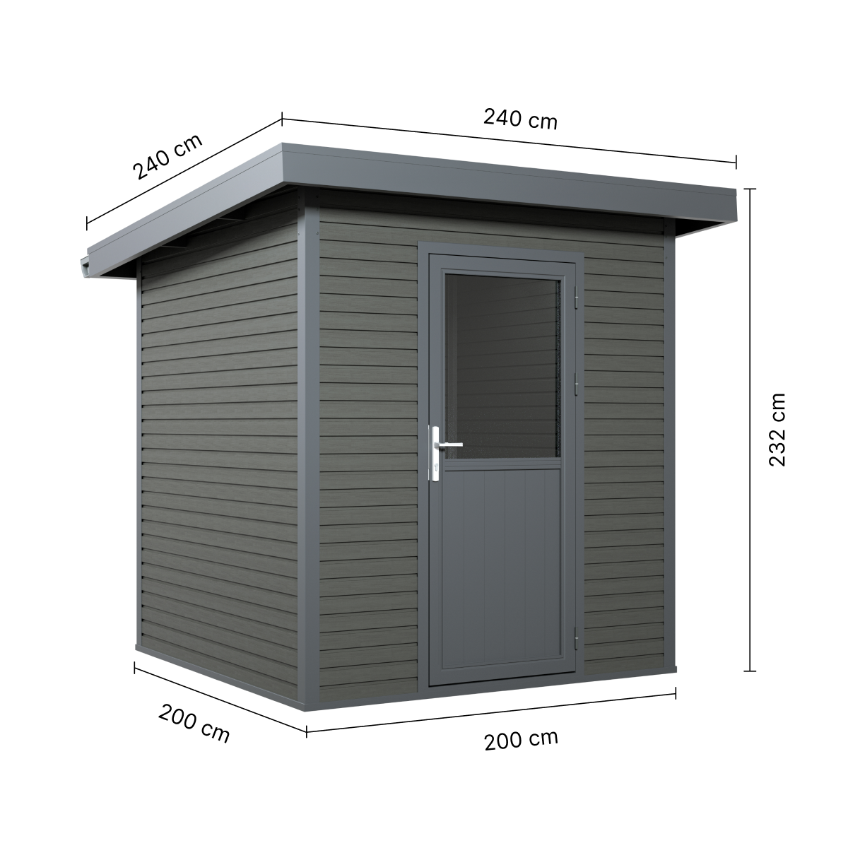 WPC Gartenhaus Linia 2020