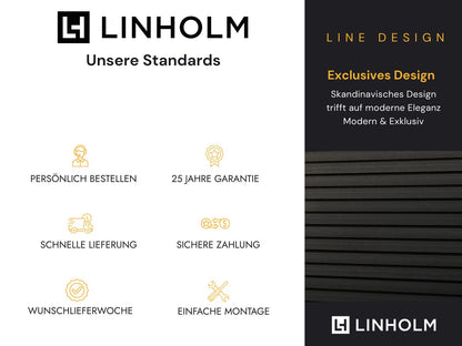 Linholm WPC Gartenhaus Linia 5228 mit Anbaudach