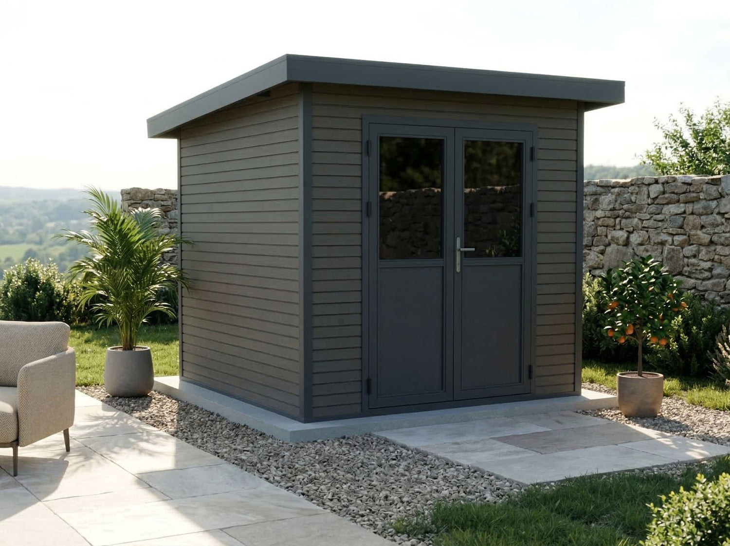 Linholm WPC Gartenhaus Linia 2424