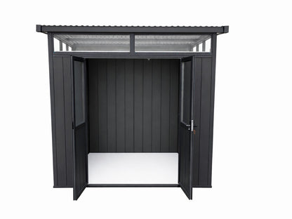 Linholm WPC Gartenhaus Skagen 2222 mit Oberlichtfenster