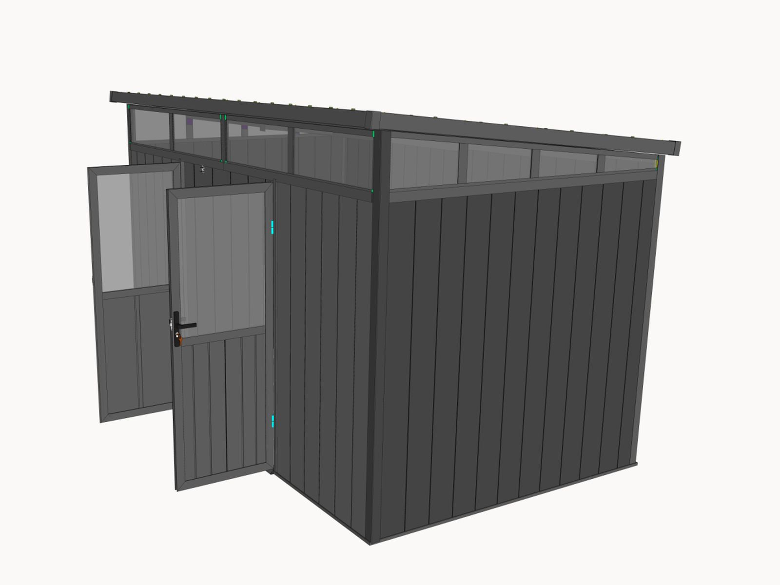 Linholm WPC Gartenhaus Skagen 2822 mit Oberlichtfenster