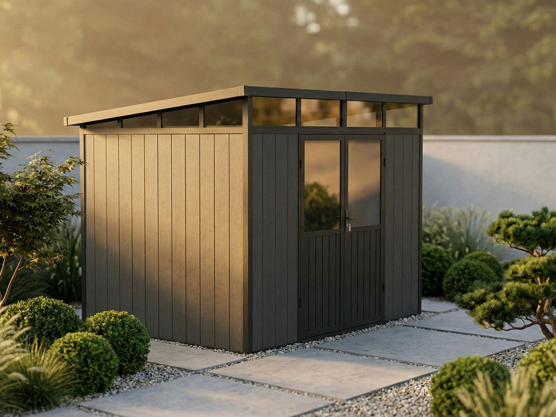 Linholm WPC Gartenhaus Skagen 2822 mit Oberlichtfenster