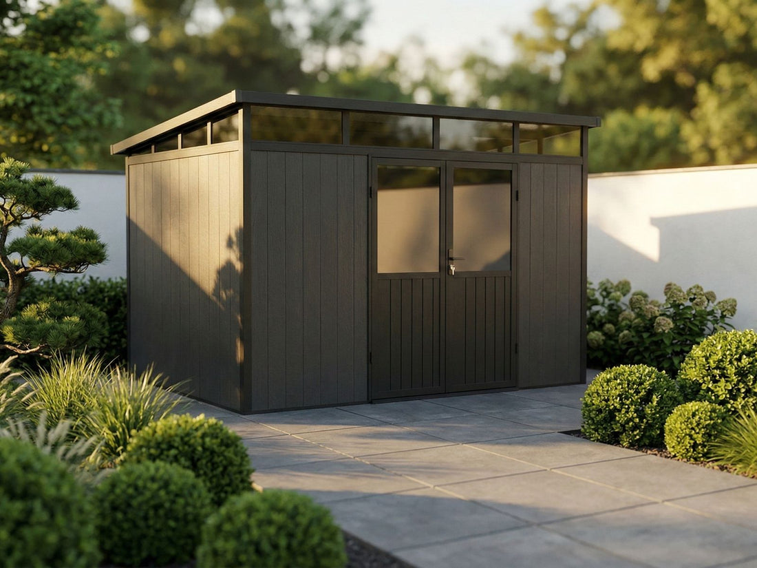 Linholm WPC Gartenhaus Skagen 3422 mit Oberlichtfenster