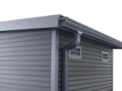 WPC Gartenhaus Linia 5628 mit Anbaudach
